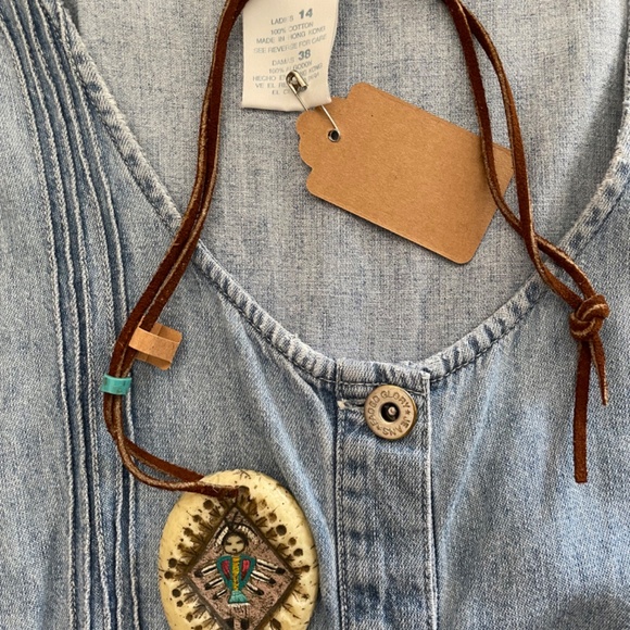 Vintage Blue Denim Dress and Accessories v - Picture 2 of 6